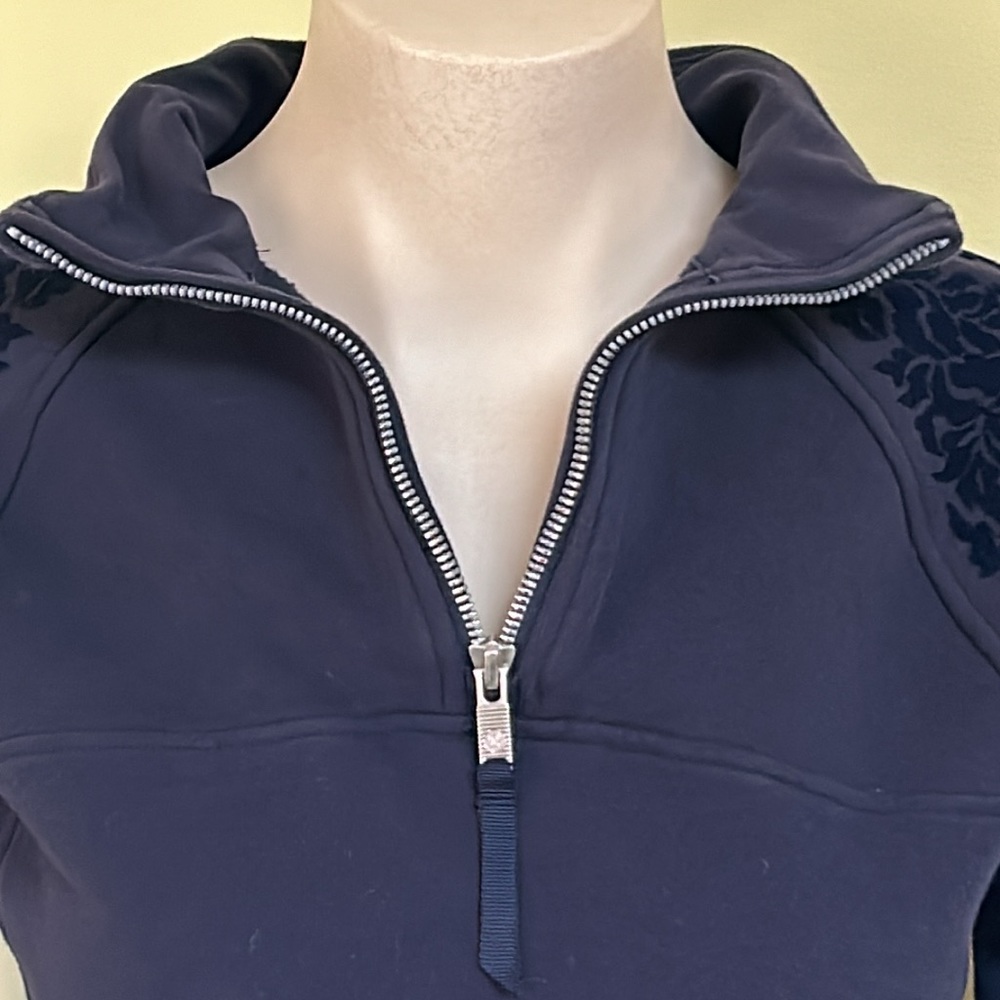 Lululemon Floral Flock Pullover Dark Purple